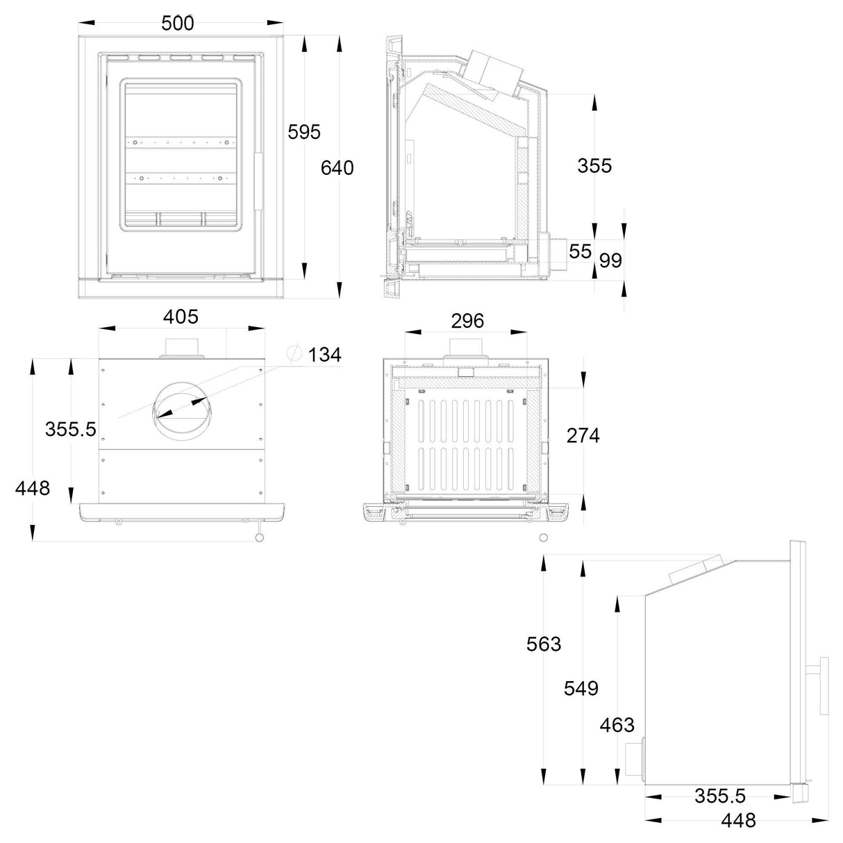 Coniston Multifuel Inset Stove