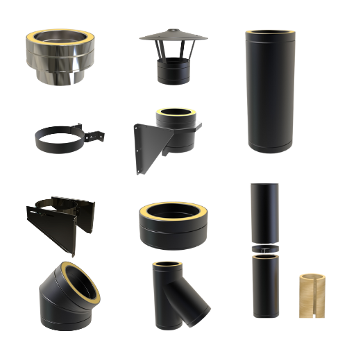 Adjustable | Twin Wall Flue External System | Single Storey | 4.5m